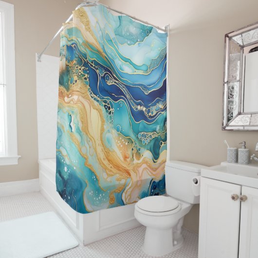 Duschvorhang für Wasserfarben (Beispiel)