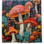 Duschvorhang für Wildblume (Vorderseite)