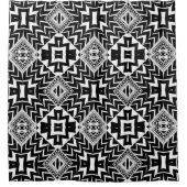 Duschvorhang für Zickzack Muster in Funky Tribal (Vorderseite)