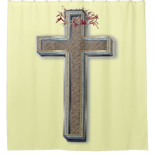 Duschvorhang gelb Hintergrund (Vorderseite)