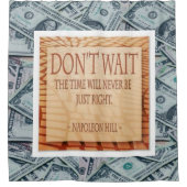 Duschvorhang Geld Napoleon Hill (Vorderseite)