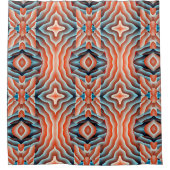 Duschvorhang geometrisch weavy Muster (Vorderseite)