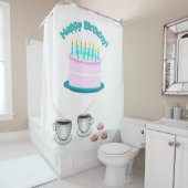 Duschvorhang glücklich Geburtstag (Beispiel)