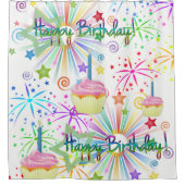 Duschvorhang glücklich Geburtstag (Vorderseite)