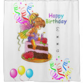 Duschvorhang glücklich Geburtstag (Vorderseite)