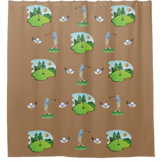 Duschvorhang Golf (Vorderseite)