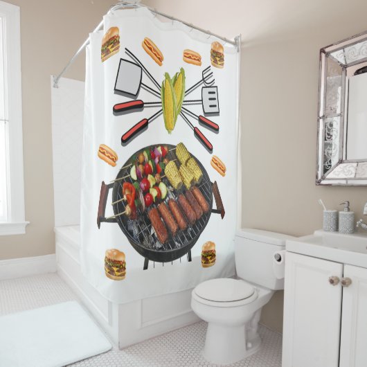 Duschvorhang-Grill Duschvorhang (Beispiel)