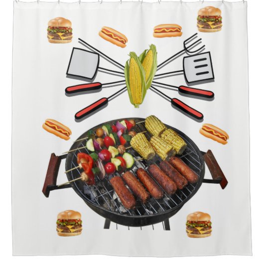 Duschvorhang-Grill Duschvorhang (Vorderseite)