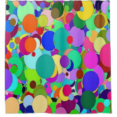 Duschvorhang helle bunt Circles (Vorderseite)