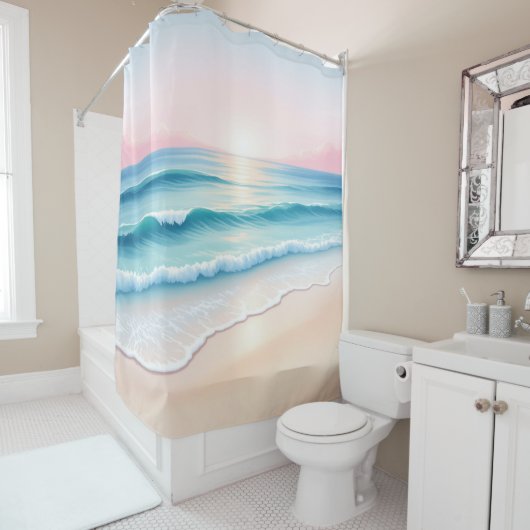 Duschvorhang im Küstenbereich (Beispiel)