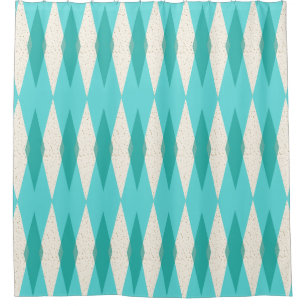 Duschvorhang im modernen Argyle-Design der Mitte d