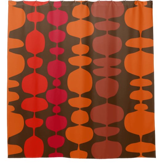 Duschvorhang im Retrobereich (Vorderseite)
