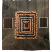 Duschvorhang in orange (Vorderseite)