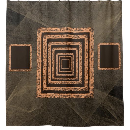 Duschvorhang in orange (Vorderseite)