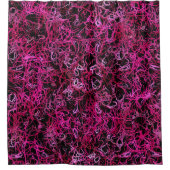 Duschvorhang in Rosa und Schwarz (Vorderseite)