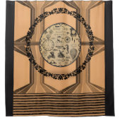 Duschvorhang in viktorianischem Bräunen (Vorderseite)