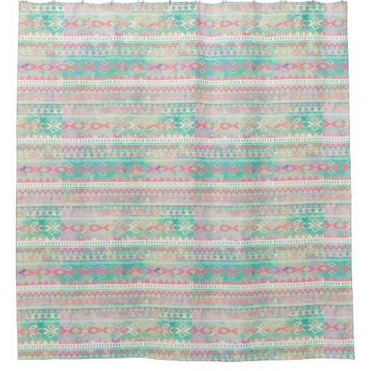 Duschvorhang/Indianerdrucke Duschvorhang (Vorderseite)