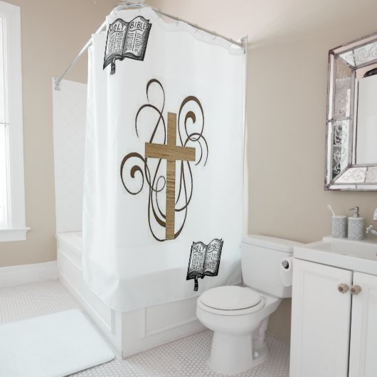 Duschvorhang Jesus (Beispiel)