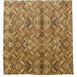 Duschvorhang - Kaleidoskopisches Muster in Ziegels