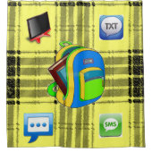 Duschvorhang Kariert (Vorderseite)