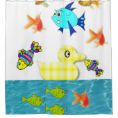 Duschvorhang Kariert (Vorderseite)