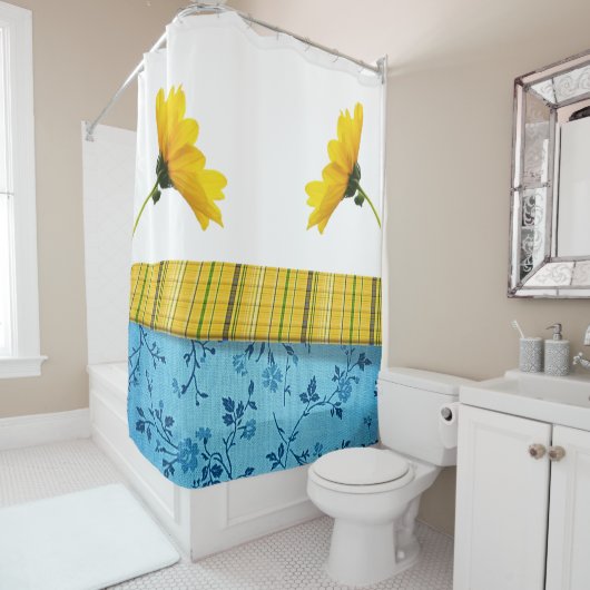 Duschvorhang Kariert (Beispiel)