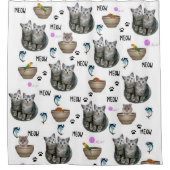 Duschvorhang Kitten Katzen (Vorderseite)