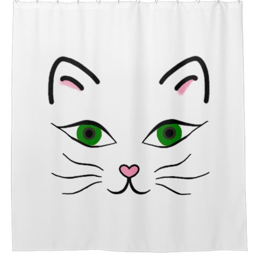 Duschvorhang - Kitty Face (Vorderseite)