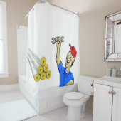 Duschvorhang Klempner (Beispiel)