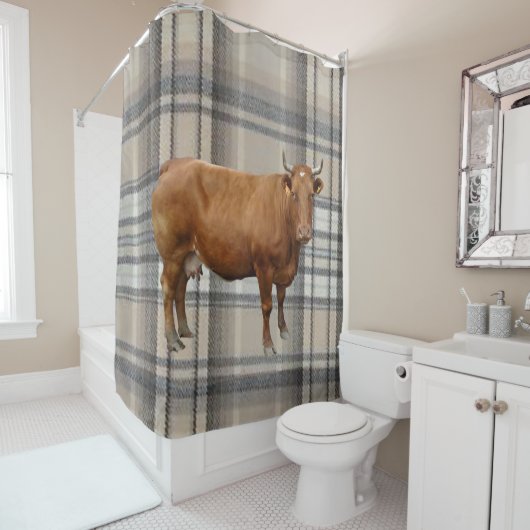 Duschvorhang Kuh (Beispiel)