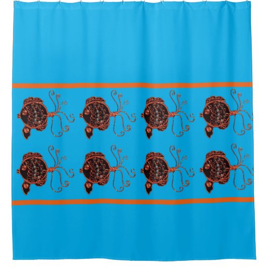 Duschvorhang - Kupferdraht (Vorderseite)