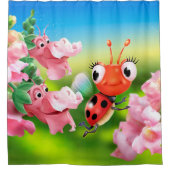 Duschvorhang Ladybug freundlich Snap Dragons (Vorderseite)