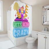 Duschvorhang "LET'S GLOW CRAZY" (Beispiel)