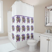 Duschvorhang - Lila finnischer Fisch (Beispiel)