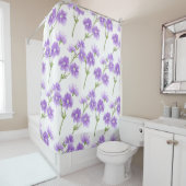 Duschvorhang Lila Wildblumen (Beispiel)