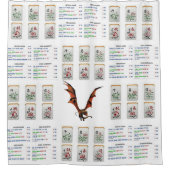 Duschvorhang Mahjong Dragon (Vorderseite)