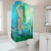 Duschvorhang, Meerjungfrauphantasie in Ozean auf Duschvorhang (Beispiel)