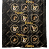 Duschvorhang, Meow Kitten Cat Duschvorhang (Vorderseite)