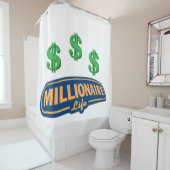 Duschvorhang Millionär (Beispiel)