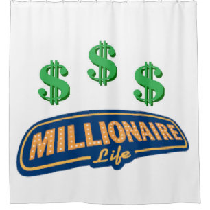 Duschvorhang Millionär