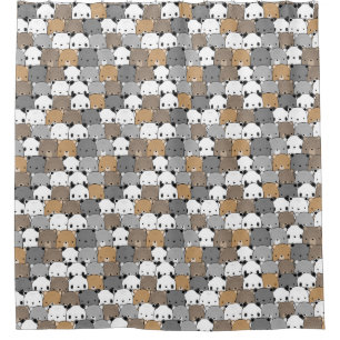 Duschvorhang mit bezaubernden Bären