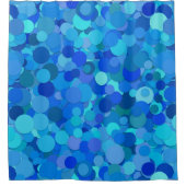 Duschvorhang mit blauen Flecken (Vorderseite)
