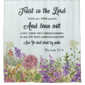 Duschvorhang mit Blume für die Bibel (Vorderseite)