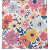 Duschvorhang mit Blumenkaskade (Vorderseite)