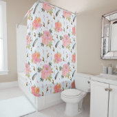 Duschvorhang mit Blumenmuster (Beispiel)