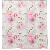 Duschvorhang mit Blumenmuster (Vorderseite)