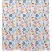 Duschvorhang mit Blumenmuster (Vorderseite)