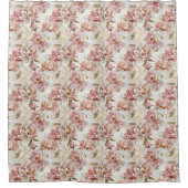 Duschvorhang mit Blumenmuster im Vintage-Stil (Vorderseite)