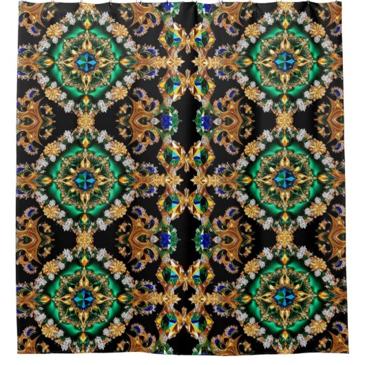 Duschvorhang mit brasilianischen Farben (Vorderseite)