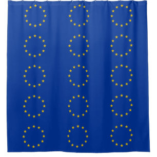 Duschvorhang mit der Flagge der europäischen Gewer